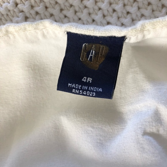 Adorable linen Gap skirt ! Light green and cream - Picture 2 of 3